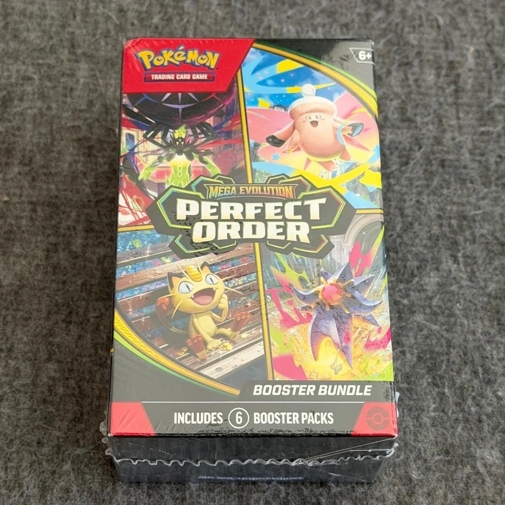 Pokemon TCG Mega Evolution Perfect Order Booster Bundle 6 Packs Factory Sealed